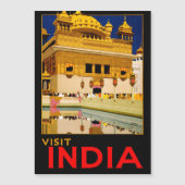 India travel poster indian vintage art (Front)
