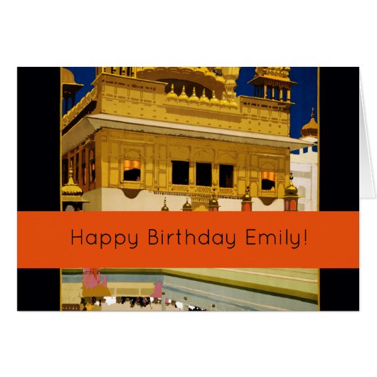 India travel poster indian vintage art (Front Horizontal)