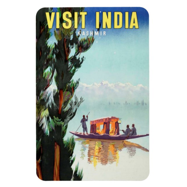 India Travel Poster magnet (Vertical)