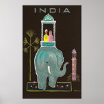 India Travel Poster Vintage at Zazzle