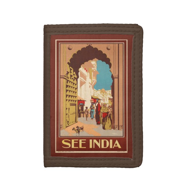 India Travel Poster wallets (Front Vertical)