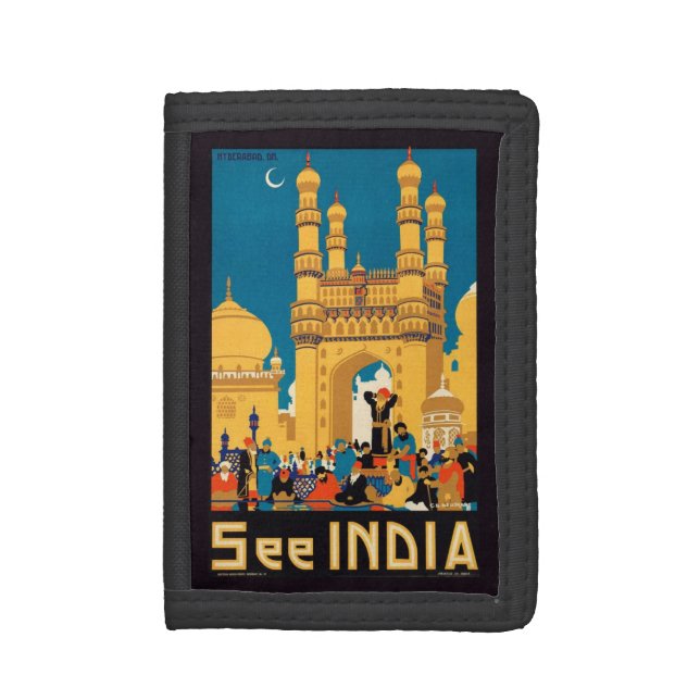 India Travel Poster wallets (Front Vertical)