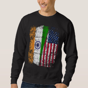 India USA Flag - Indian American Sweatshirt