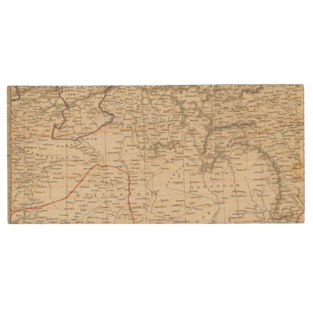 India VII Wood USB Flash Drive (Front)