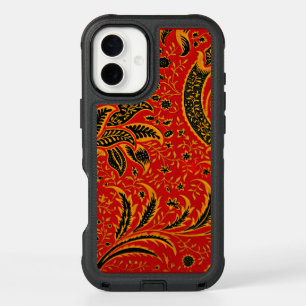 India, vintage pattern by William Morris iPhone 16 Plus Case