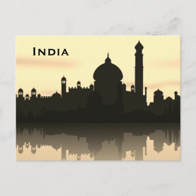India Vintage Tourism Travel Add Postcard (Front)