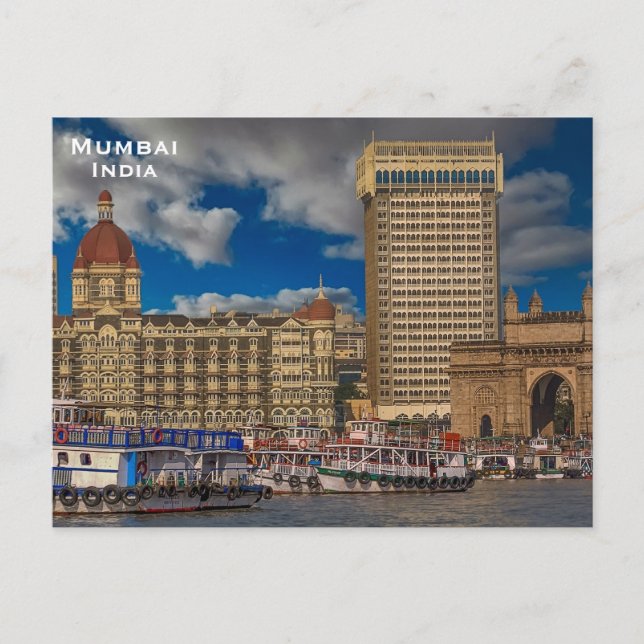 India Vintage Tourism Travel Add Postcard (Front)