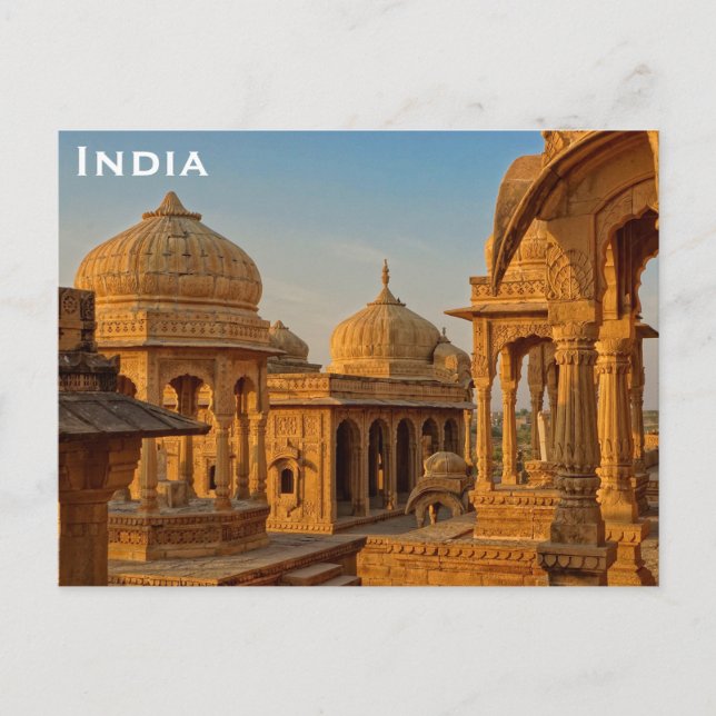 India Vintage Tourism Travel Add Postcard (Front)