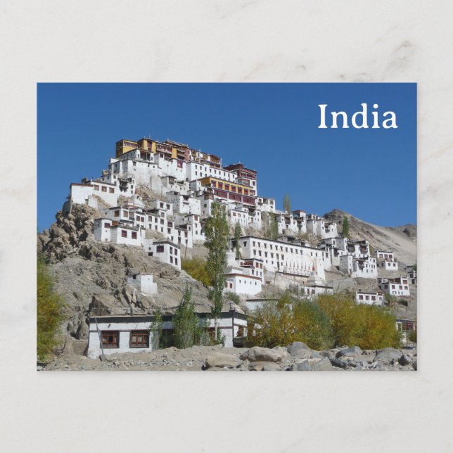 India Vintage Tourism Travel Add Postcard (Front)