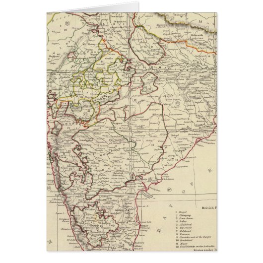 India XII Index map Cards (Front)
