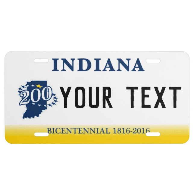 Indian 200 (1986- 2016) Custom License Plate (Front)