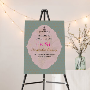 Indian Annaprashan Ceremony Welcome Sign