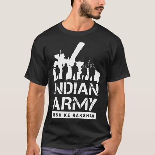 indian army desk ke rakshak army T_Shirt