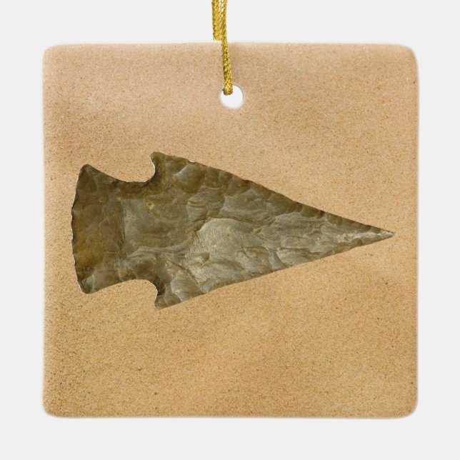 Indian Arrowhead Christmas Ornament (Front)