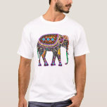 Indian Art Elephant T-shirt at Zazzle