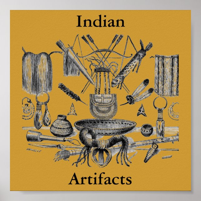 Indian Artifacts Poster (Front)