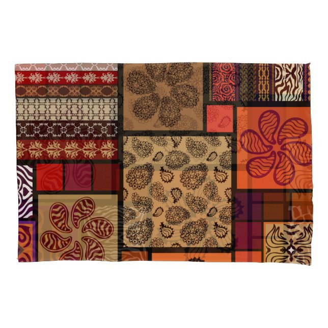 Indian arts, mega seamless creative set. pillow case (Front)