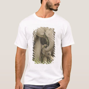 Indian / Asian Elephant and young one,Corbett 3 T-Shirt