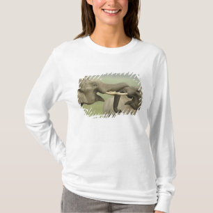 Indian Asian Elephants play Fighting T-Shirt