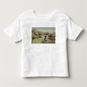 Indian Asian Elephants play Fighting Toddler T-shirt