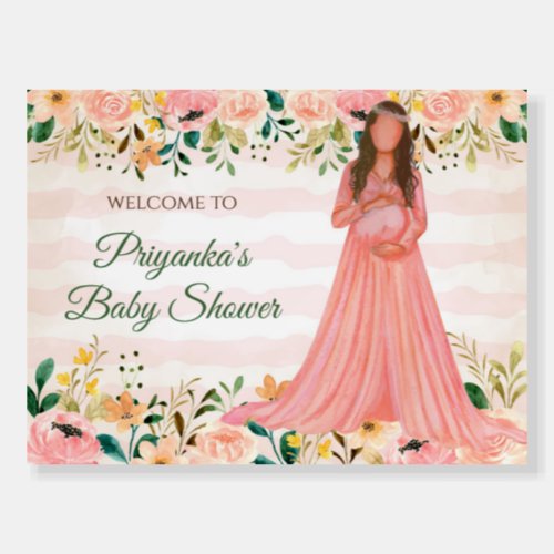 Indian Baby shower sign  Baby shower welcome sign
