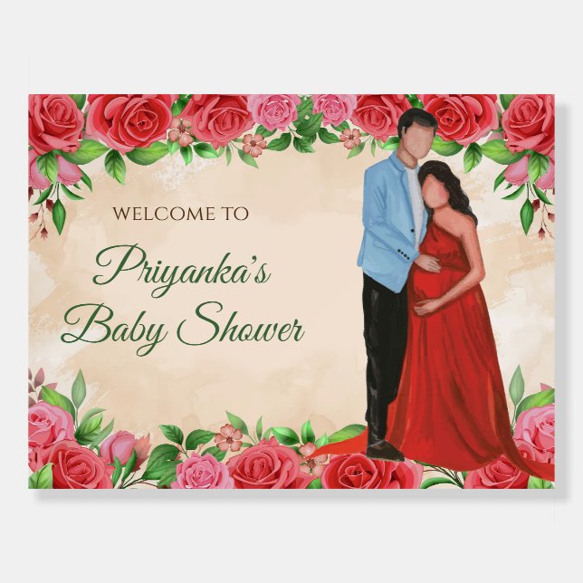 Indian Baby shower sign & Godh Bharai signs (Front)