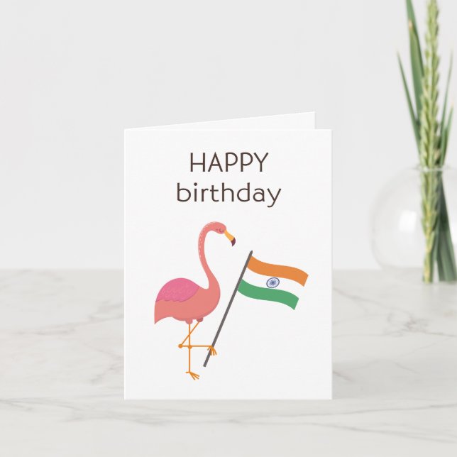 Indian Birthday Card (Front)
