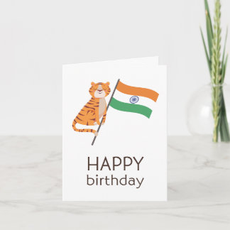 Indian Birthday Card
