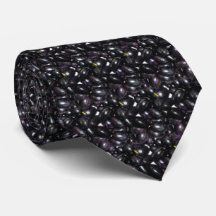 Indian Blackberry Fruit Pattern Neck Tie