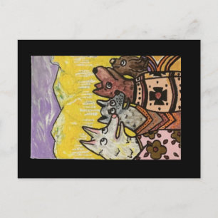 Indian Blanket Dogs, Aspen Glow Postcard