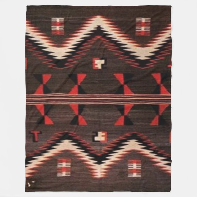 INDIAN BLANKET (Simulated) Fleece Blankets (Front)