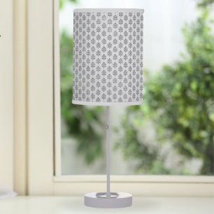 Indian  block print inspired lampshade table lamp