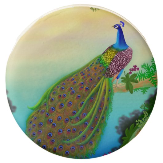 Indian Blue Peacock Dipped Oreo Cookies (Front)