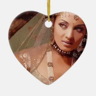 Indian bride ceramic ornament