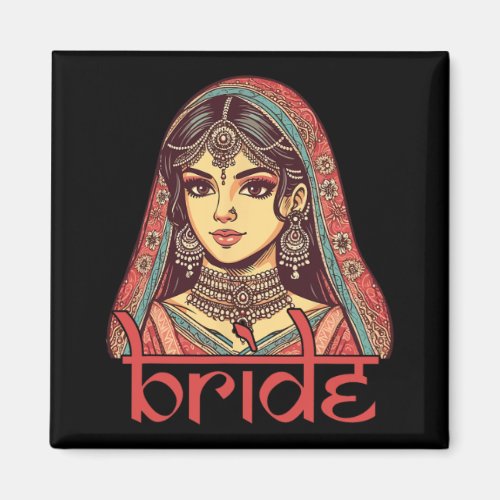 Indian Bride To Be Dulhan Desi Bridal Wedding Bach Magnet