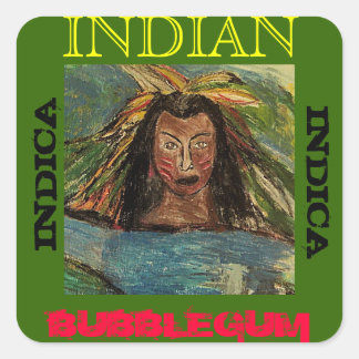 INDIAN BUBBLEGUM INDICA SQUARE STICKER
