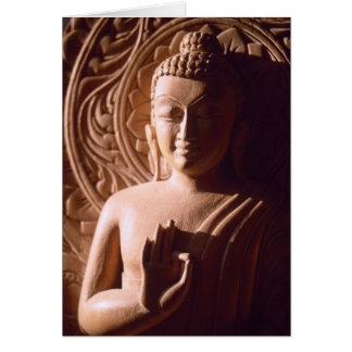 Indian Buddha in Wood Cards