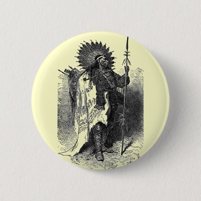 Indian Chief Button (Front)
