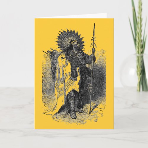 Indian Chief Greeting Card