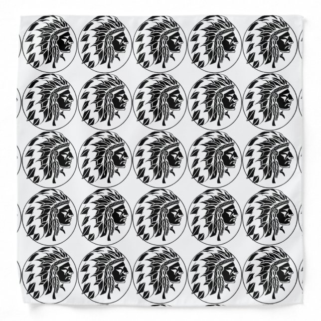 Indian Chief Head Bandana (Front)