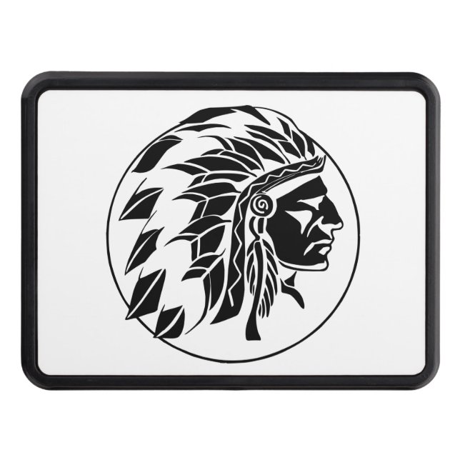 Indian Chief Head Tow Hitch Cover (Front)