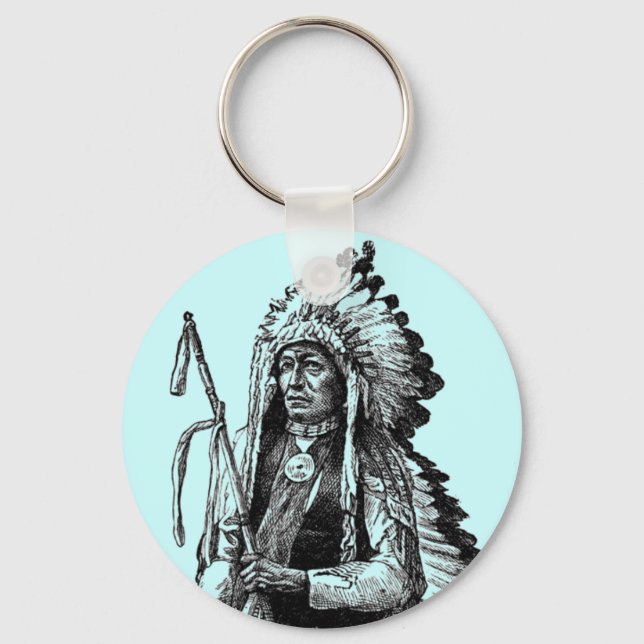 Indian Chief Keychain (Front)