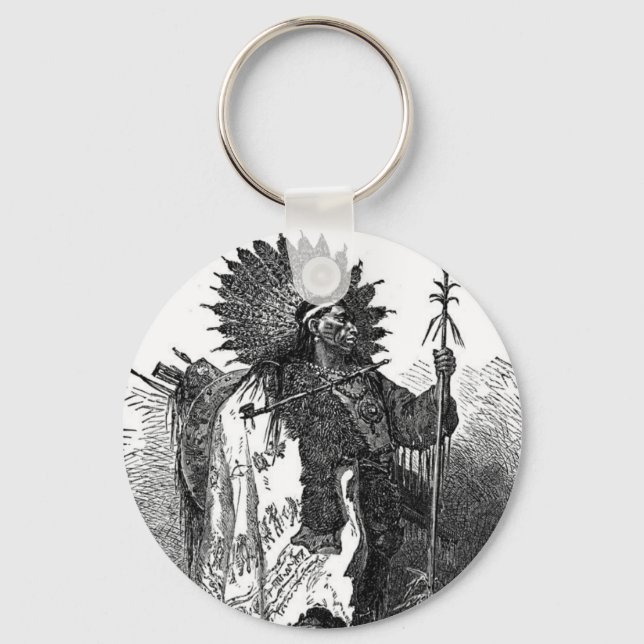 Indian Chief Keychain (Front)