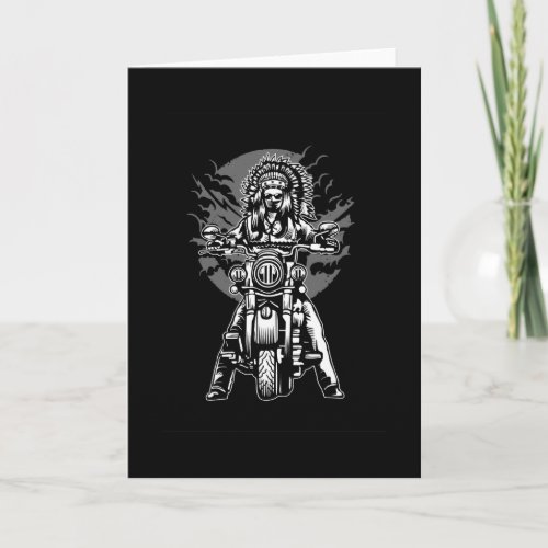 Indian Chief Motorcycle Card