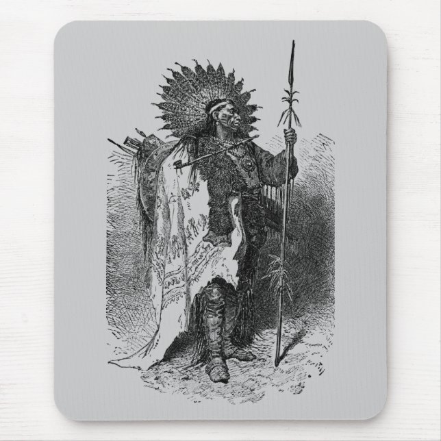 Indian Chief Mouse Pad (Front)