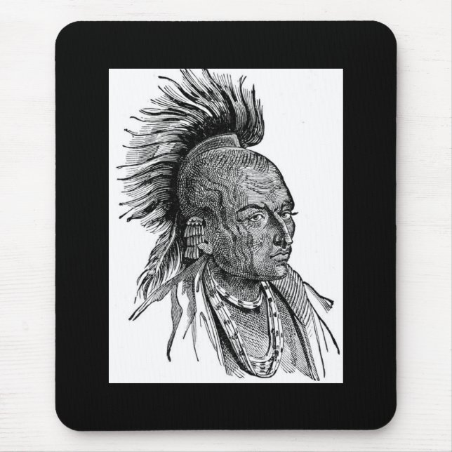 Indian Chief Mouse Pad (Front)