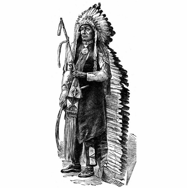 Indian Chief Sculpture (Front)