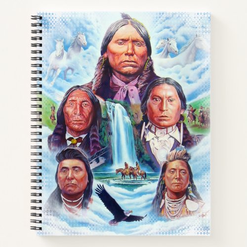 Indian Chiefs Native Americans College Ruled Notebook