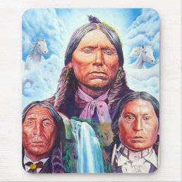 Indian Chiefs Native Americans Custom Template Mouse Pad