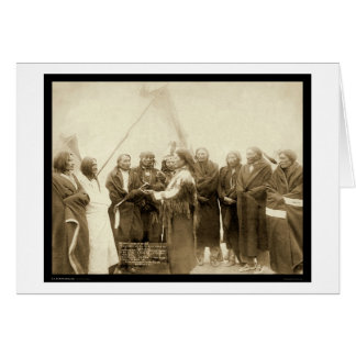 Indian Chiefs with General Miles SD 1891 Cards